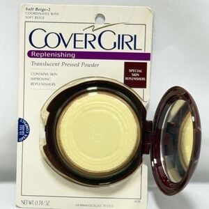 Vintage Cover Girl Replenishing‎ Pressed Powder Soft Beige 2